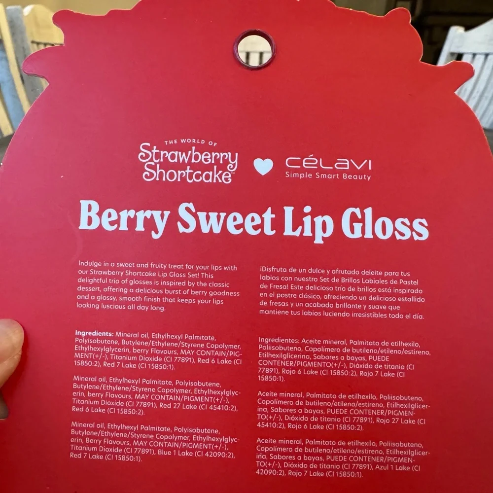 Célavi Strawberry Shortcake Berry Sweet Lip Gloss Set (NEW)
